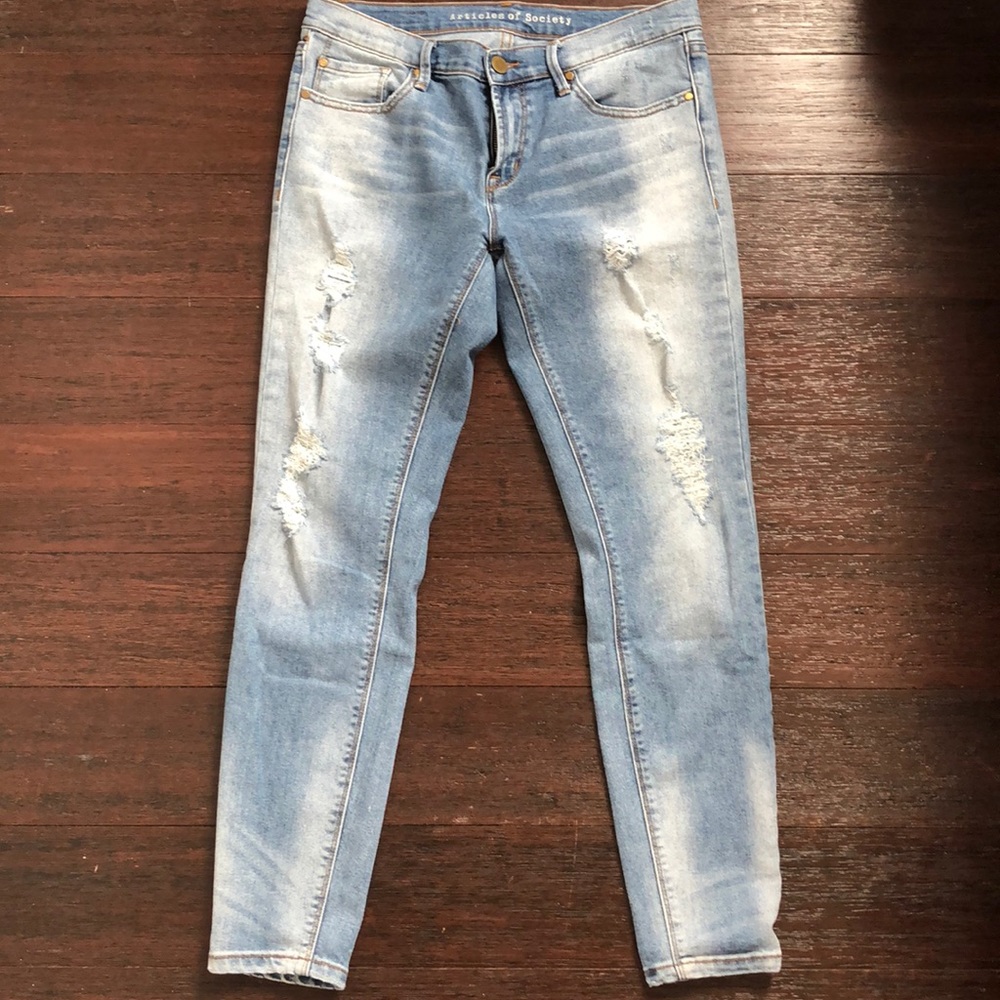 Articles of Society Worn Wash Skinny Jean